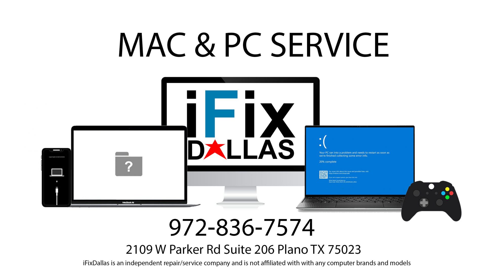 iFix – Reparación de Mac y PC y Recuperación de Datos en Dallas | Servicio Exprés