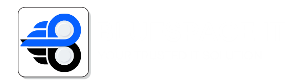 Logo Blue Space IT: Innovación Tecnológica en la Nube Azul